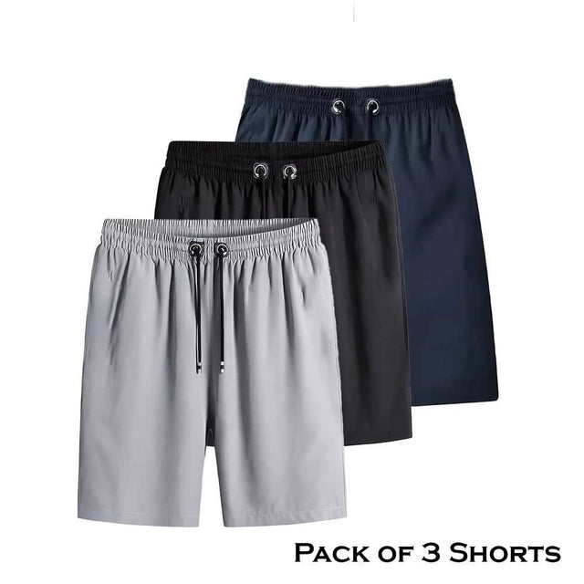 Men's Premium Capri Shorts (Pack of 3) | Regular Fit | Soft & Comfortable | Everyday Wear